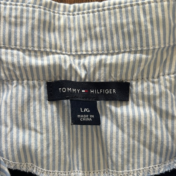 Tommy Hilfiger Dark Blue Sweater with Striped Shirt | Blue Sweater | Navy | - Picture 3 of 8